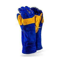 LUVAS DE COURO AZUL WELD
