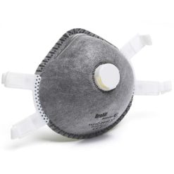 Respirador Dromex 1121C FFP2 (válvula + carvão ativo) - proteção contra poeiras/fumos/odores. Venda: 5un/cx ou 100un/case.