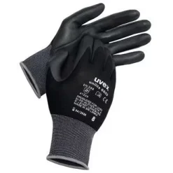 A uvex unilite 6605 é uma luva de malha leve e confortável com revestimento em espuma de nitrilo respirável, especialmente concebida para trabalhos de montagem delicados e outras atividades que exigem sensibilidade.