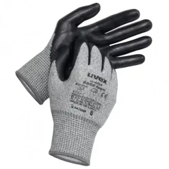 As luvas uvex unidur 6659 foam são luvas de proteção contra cortes (nível 5/C) leves, com revestimento em espuma de NBR, que oferecem elevada sensibilidade tátil. Ideais para trabalhos de montagem de precisão que exigem tato e proteção contra cortes.