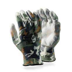 Luvas táticas TAEKI5 CAMO (EN 388:4542) com proteção nível 5 contra cortes, resistência UV e alta destreza para operações militares, policiais e outdoor (tamanhos 8-11, venda por par ou caixa de 12).