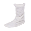 Botas de borracha ou PVC impermeáveis, ideais para proteção contra água, lama e produtos químicos em trabalhos agrícolas, industriais ou de construção.