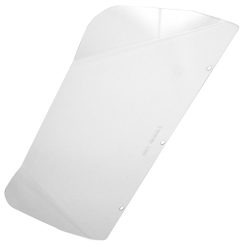 Lente em acetato cristalino para máscaras faciais e capacetes.