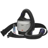 Sistema de proteção respiratória PAPR (Powered Air Purifying Respirator) que oferece proteção adaptável contra partículas, gases e vapores, consoante o filtro utilizado.