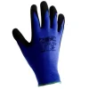 Luva de trabalho com malha ajustada e revestimento em nitrilo rugoso, combinando proteção antipenetração de resíduos, destreza superior e aderência excecional. Ideal para tarefas que exigem controlo fino e durabilidade.