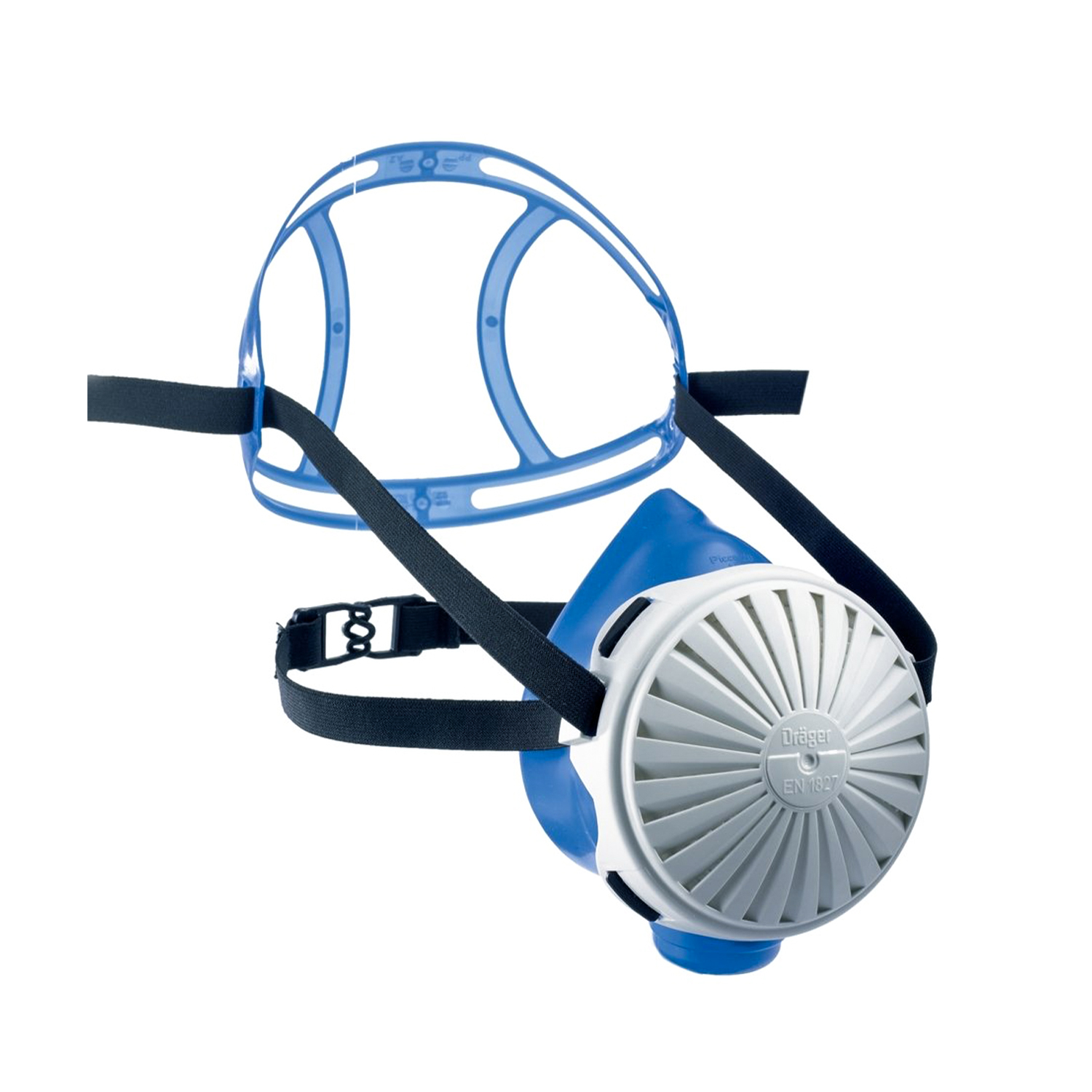 Máscara de meia-face reutilizável para proteção contra poeiras (partículas sólidas e líquidas), ideal para uso frequente em ambientes industriais com alta exposição a partículas.
