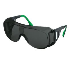 Óculos de soldagem WRAPAROUND (9161145) oferece proteção profissional com lente Shade 5 ajustável, filtro UV/IR e ventilação indireta, ideal para soldagem a gás e trabalhos térmicos.