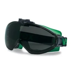 Óculos de soldador ULTRASONIC FLIP UP (9302045) oferece proteção panorâmica com lente flip-up em Shade 3/5, ventilação indireta e compatibilidade com óculos de grau, ideal para soldagem a gás e trabalhos térmicos.