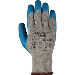 A luva ActivArmr 80-100 foi concebida para utilização geral em diversas tarefas de manuseamento e transporte. Oferece conforto e proteção contra cortes leves, sendo revestida com borracha natural (látex) que proporciona excelente aderência em ambientes secos e húmidos.