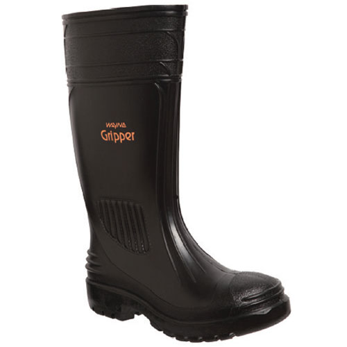 A bota GRIPPER G1200 foi concebida para ambientes exigentes, combinando durabilidade, protecção química e impermeabilidade. Fabricada com parte superior em PVC resistente à abrasão, possui biqueira de aço para protecção contra impactos e um reforço impermeável (gola tipo fole). A sola em PVC/Nitrilo oferece protecção eficaz contra gorduras, óleos e diversos produtos químicos.