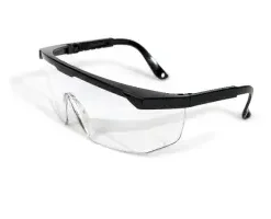 Óculos de segurança com excelente relação qualidade/preço, ideais para proteção ocular em ambientes industriais.